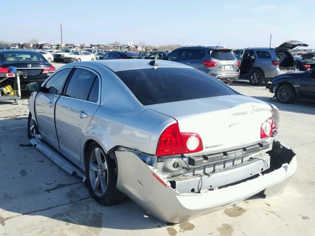 1G1ZC5E05CF138972 - 2012 CHEVROLET MALIBU 1LT SILVER photo 3