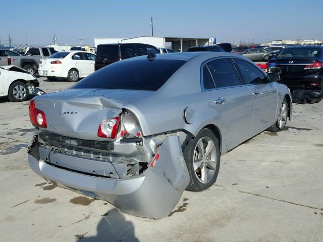 1G1ZC5E05CF138972 - 2012 CHEVROLET MALIBU 1LT SILVER photo 4