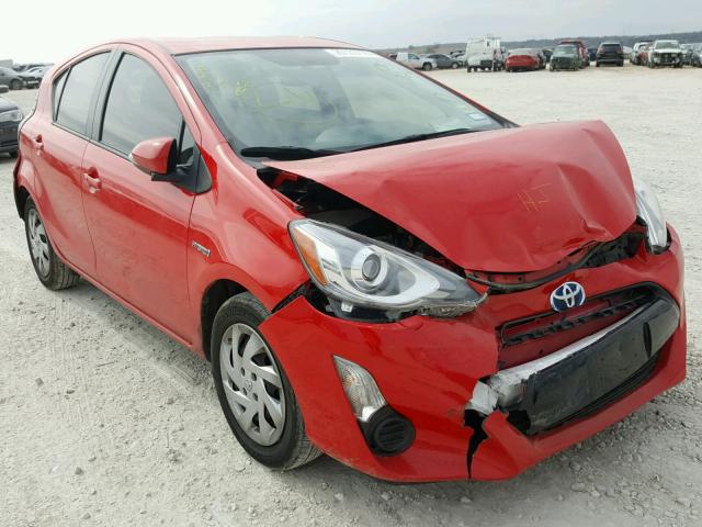 JTDKDTB36F1108728 - 2015 TOYOTA PRIUS C RED photo 1