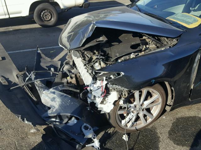 JTHBK262575042117 - 2007 LEXUS IS 250 GRAY photo 9