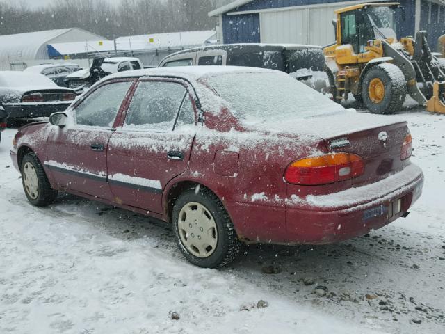 1Y1SK5282XZ429564 - 1999 CHEVROLET GEO PRIZM 红色 照片 3