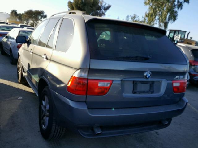 5UXFA13596LY30034 - 2006 BMW X5 3.0I GRAY photo 3