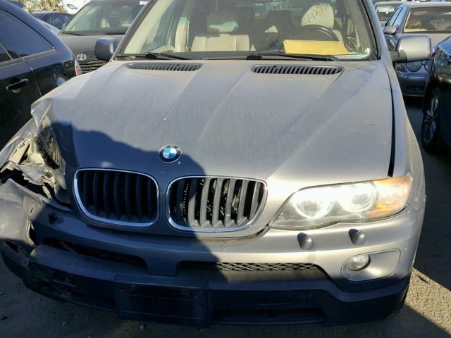 5UXFA13596LY30034 - 2006 BMW X5 3.0I GRAY photo 7