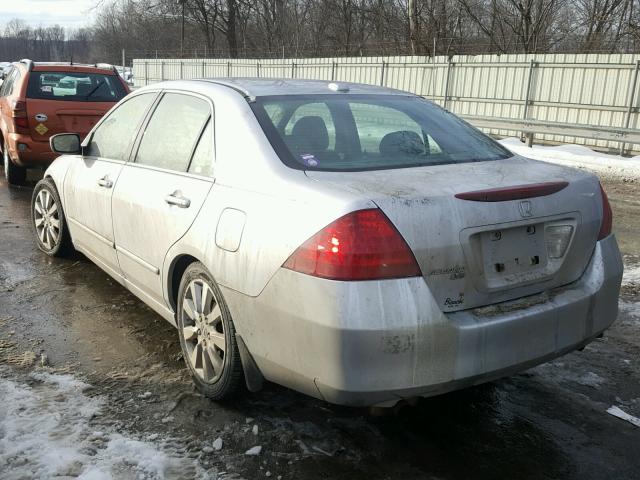 1HGCM66586A071877 - 2006 HONDA ACCORD EX SILVER photo 3