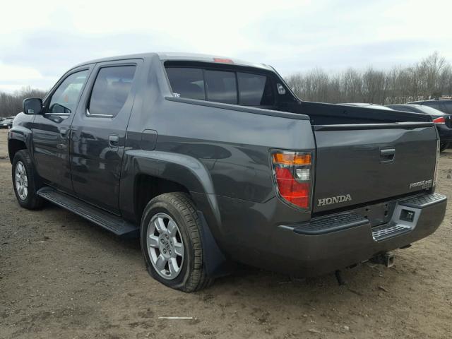 2HJYK16487H510174 - 2007 HONDA RIDGELINE GRAY photo 3