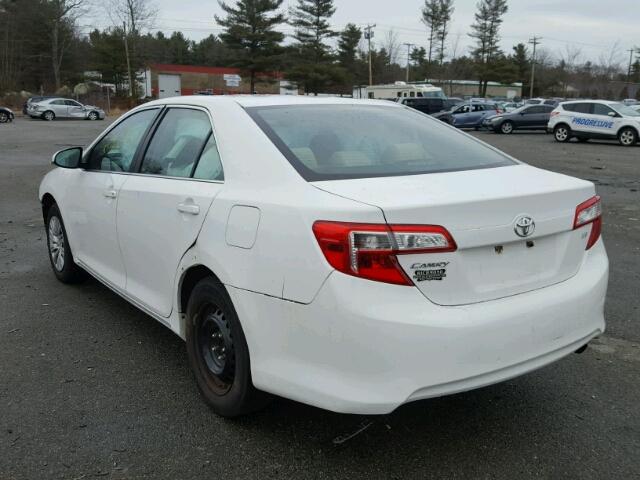 4T4BF1FK7DR277671 - 2013 TOYOTA CAMRY L WHITE photo 3