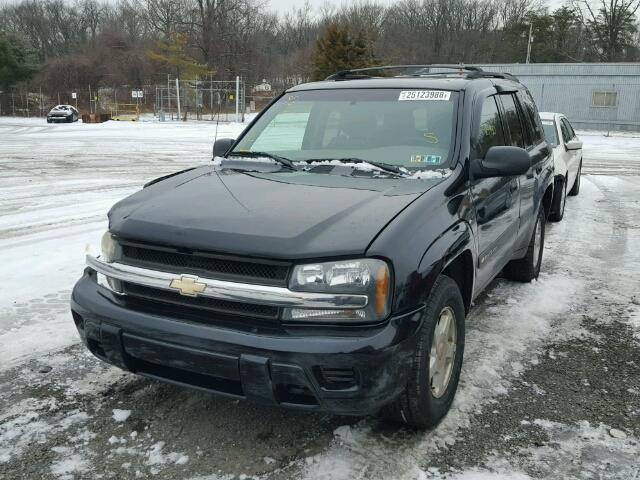 1GNDT13S832278964 - 2003 CHEVROLET TRAILBLAZE BLACK photo 2