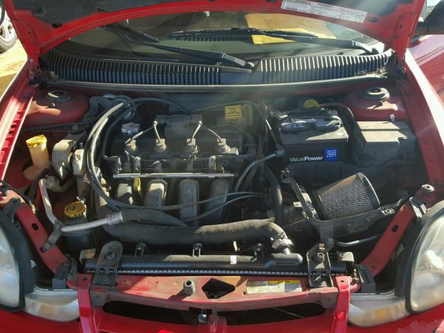 1B3AS56C42D569301 - 2002 DODGE NEON ES RED photo 7