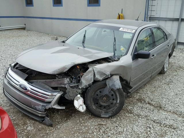 3FAHP06Z28R271146 - 2008 FORD FUSION S GRAY photo 2