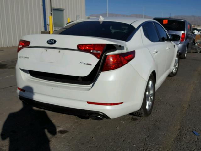 5XXGN4A79DG107443 - 2013 KIA OPTIMA EX WHITE photo 4