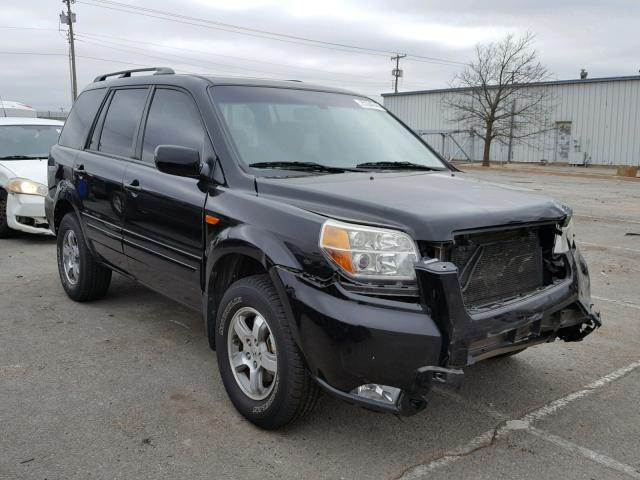 5FNYF18548B010423 - 2008 HONDA PILOT EXL BLACK photo 1