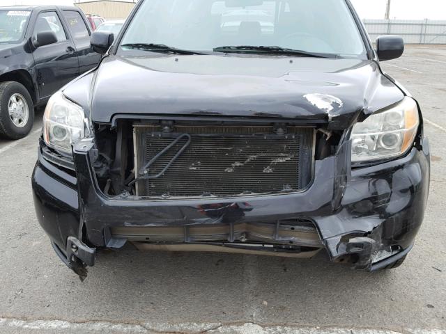 5FNYF18548B010423 - 2008 HONDA PILOT EXL BLACK photo 9