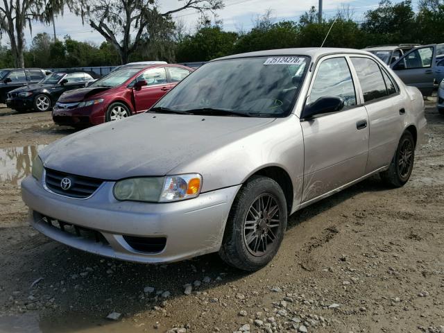 1NXBR12E81Z541476 - 2001 TOYOTA COROLLA CE TAN photo 2