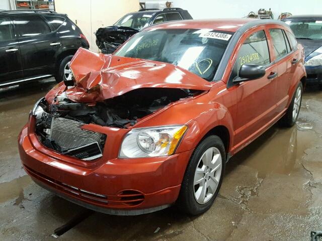 1B3HB48B78D786010 - 2008 DODGE CALIBER SX ORANGE photo 2