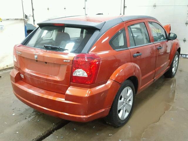 1B3HB48B78D786010 - 2008 DODGE CALIBER SX ORANGE photo 4