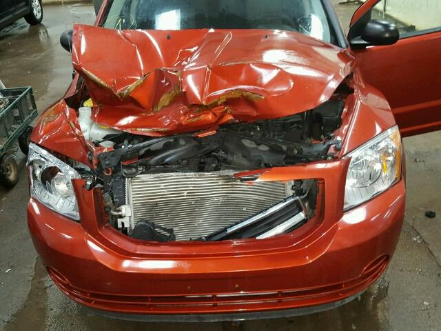 1B3HB48B78D786010 - 2008 DODGE CALIBER SX ORANGE photo 7