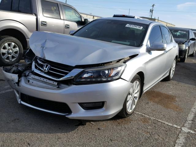 1HGCR3F82EA028743 - 2014 HONDA ACCORD EXL SILVER photo 2