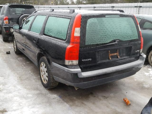 YV1SW61RX22242268 - 2002 VOLVO V70 BLACK photo 3