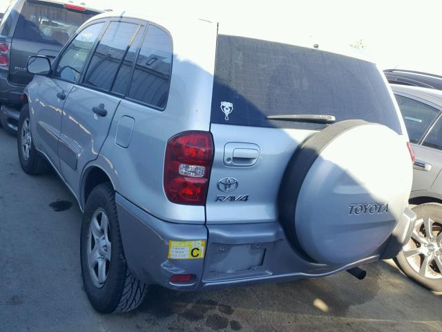 JTEGD20V650067845 - 2005 TOYOTA RAV4 SILVER photo 3