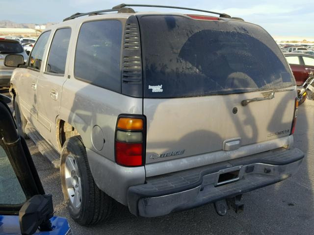 1GNEK13T85J145243 - 2005 CHEVROLET TAHOE K150 GRAY photo 3