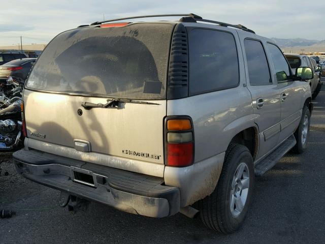 1GNEK13T85J145243 - 2005 CHEVROLET TAHOE K150 GRAY photo 4