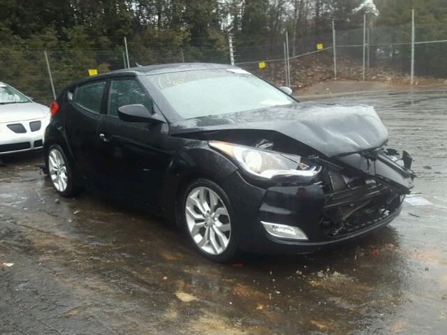 KMHTC6AD1CU046616 - 2012 HYUNDAI VELOSTER B BLACK photo 1