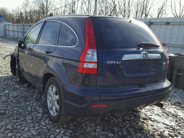 JHLRE48767C060815 - 2007 HONDA CR-V EXL BLUE photo 3