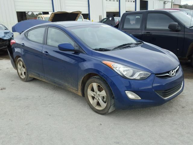 KMHDH4AE5DU837400 - 2013 HYUNDAI ELANTRA GL BLUE photo 1