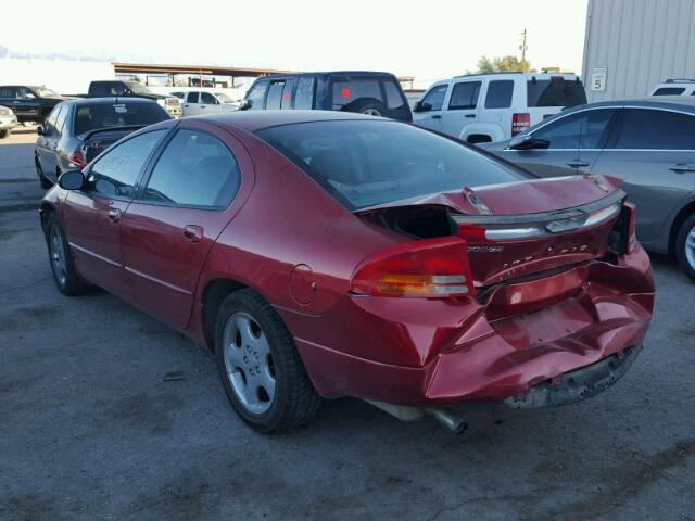 2B3HD56G12H229330 - 2002 DODGE INTREPID E RED photo 3