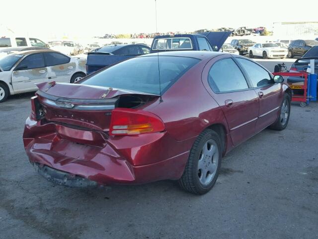 2B3HD56G12H229330 - 2002 DODGE INTREPID E RED photo 4