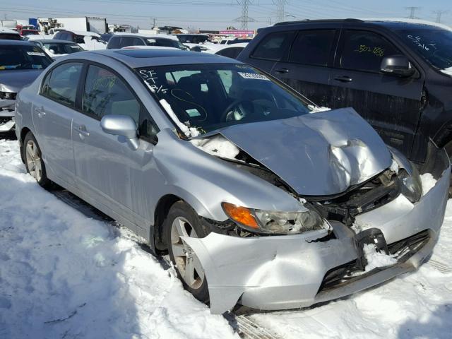 1HGFA16836L118885 - 2006 HONDA CIVIC EX ვერცხლისფერი ფოტო 1