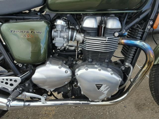 SMT920K19ET650654 - 2014 TRIUMPH MOTORCYCLE THRUXTON GREEN photo 7