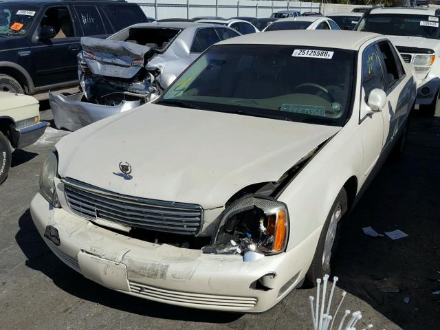 1G6KD54Y02U183408 - 2002 CADILLAC DEVILLE WHITE photo 2