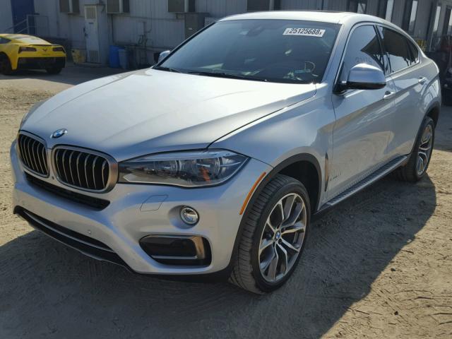 5UXKU2C52F0F95864 - 2015 BMW X6 XDRIVE3 SILVER photo 2