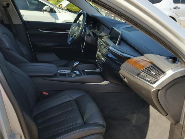 5UXKU2C52F0F95864 - 2015 BMW X6 XDRIVE3 SILVER photo 5