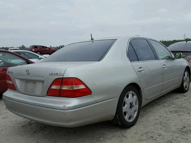 JTHBN30F430112772 - 2003 LEXUS LS 430 SILVER photo 4