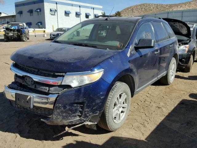 2FMDK3GC2BBA16212 - 2011 FORD EDGE SE BLUE photo 2