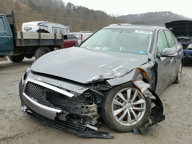 JN1BV7AR2EM694807 - 2014 INFINITI Q50 BASE GRAY photo 2