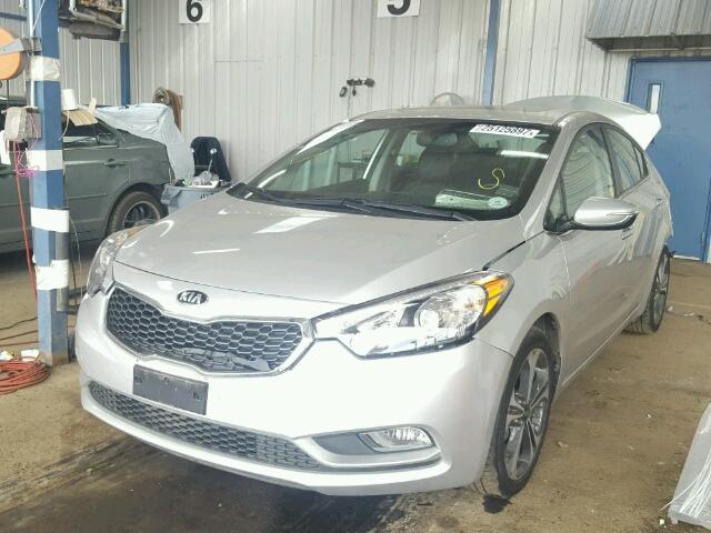 KNAFZ4A87E5177230 - 2014 KIA FORTE EX SILVER photo 2