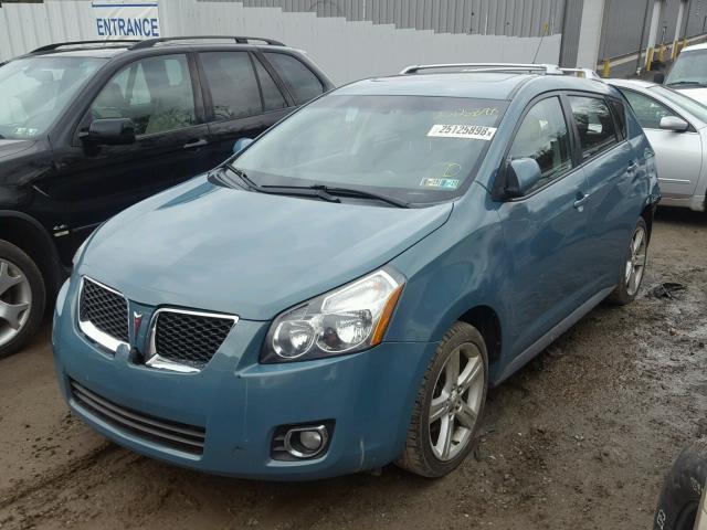 5Y2SM67029Z438128 - 2009 PONTIAC VIBE BLUE photo 2