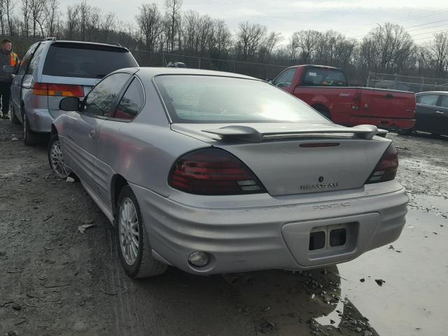 1G2NF12T0YM819309 - 2000 PONTIAC GRAND AM S SILVER photo 3