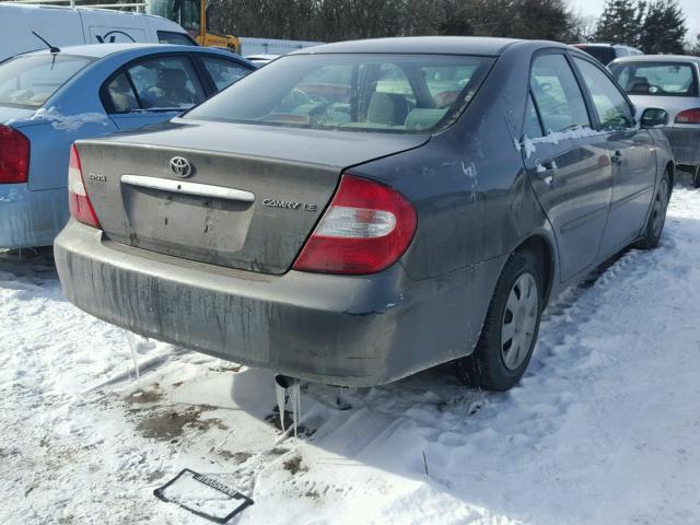 4T1BE32K93U768269 - 2003 TOYOTA CAMRY LE GRAY photo 4