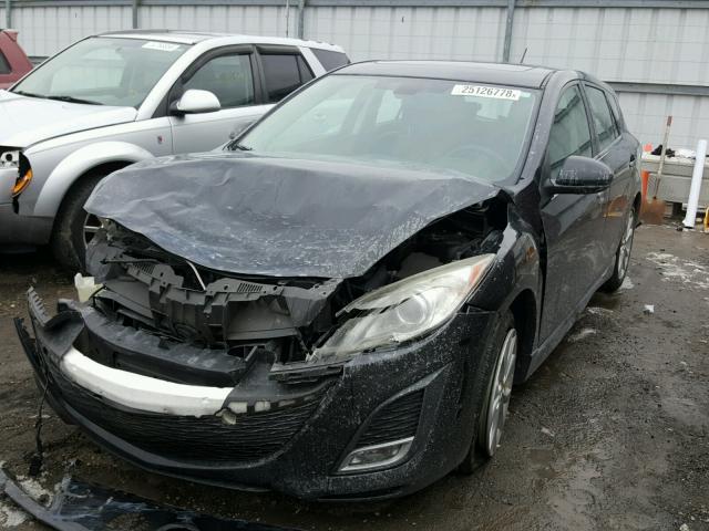 JM1BL1H67A1344077 - 2010 MAZDA 3 S BLACK photo 2