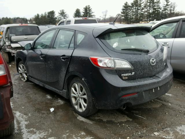 JM1BL1H67A1344077 - 2010 MAZDA 3 S BLACK photo 3