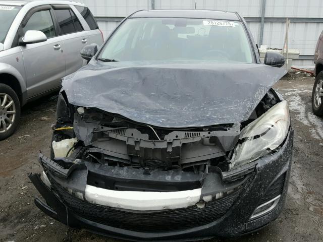 JM1BL1H67A1344077 - 2010 MAZDA 3 S BLACK photo 9