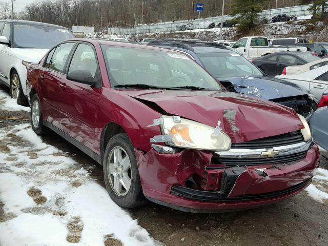 1G1ZT54835F318705 - 2005 CHEVROLET MALIBU LS MAROON photo 1