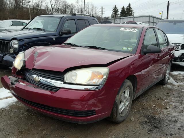 1G1ZT54835F318705 - 2005 CHEVROLET MALIBU LS MAROON photo 2