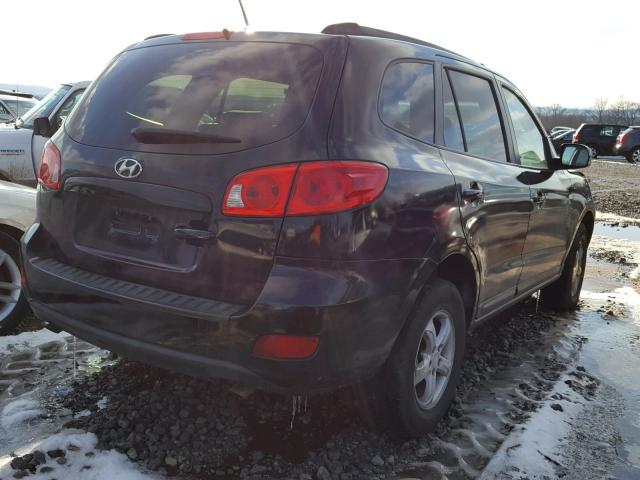 5NMSG13D98H155666 - 2008 HYUNDAI SANTA FE G GRAY photo 4