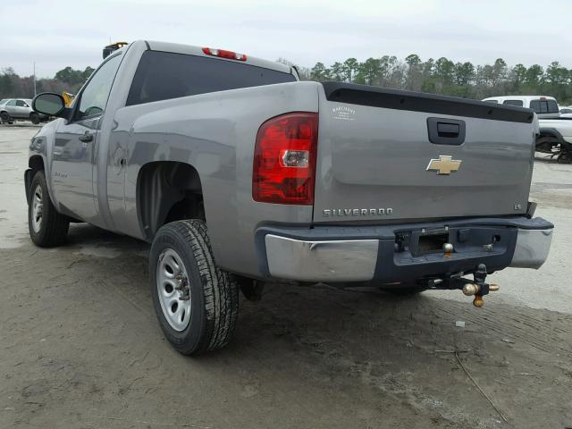 1GCEC14X18Z136090 - 2008 CHEVROLET SILVERADO GRAY photo 3