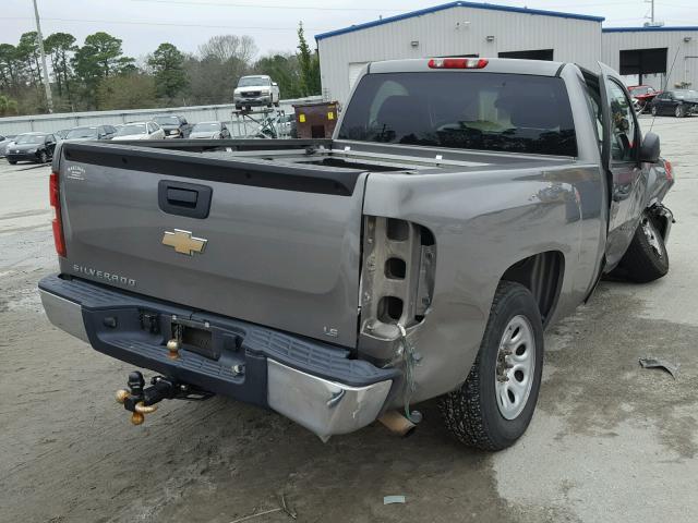 1GCEC14X18Z136090 - 2008 CHEVROLET SILVERADO GRAY photo 4